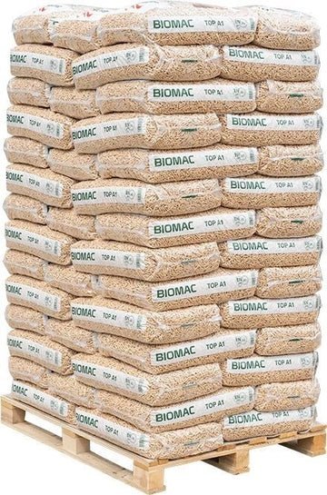 Holzpellets A1 – Palette (65 × 15 kg)