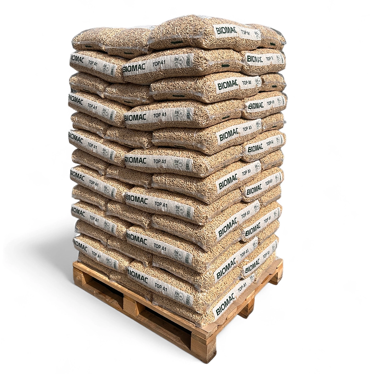 Holzpellets A1 – Palette (65 × 15 kg)