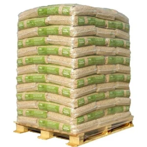 Holzpellets – Palette mit 65 Säcken (15 kg je Sack)