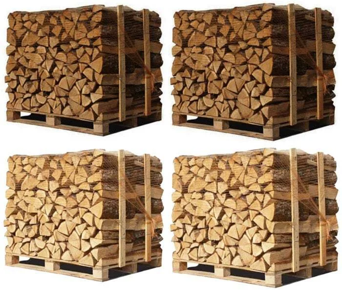Mix – 4 Paletten à 33-cm Scheite (6 Ster / 4,8 m³)