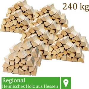 Buchen-Brennholz – 25 cm – 240 kg