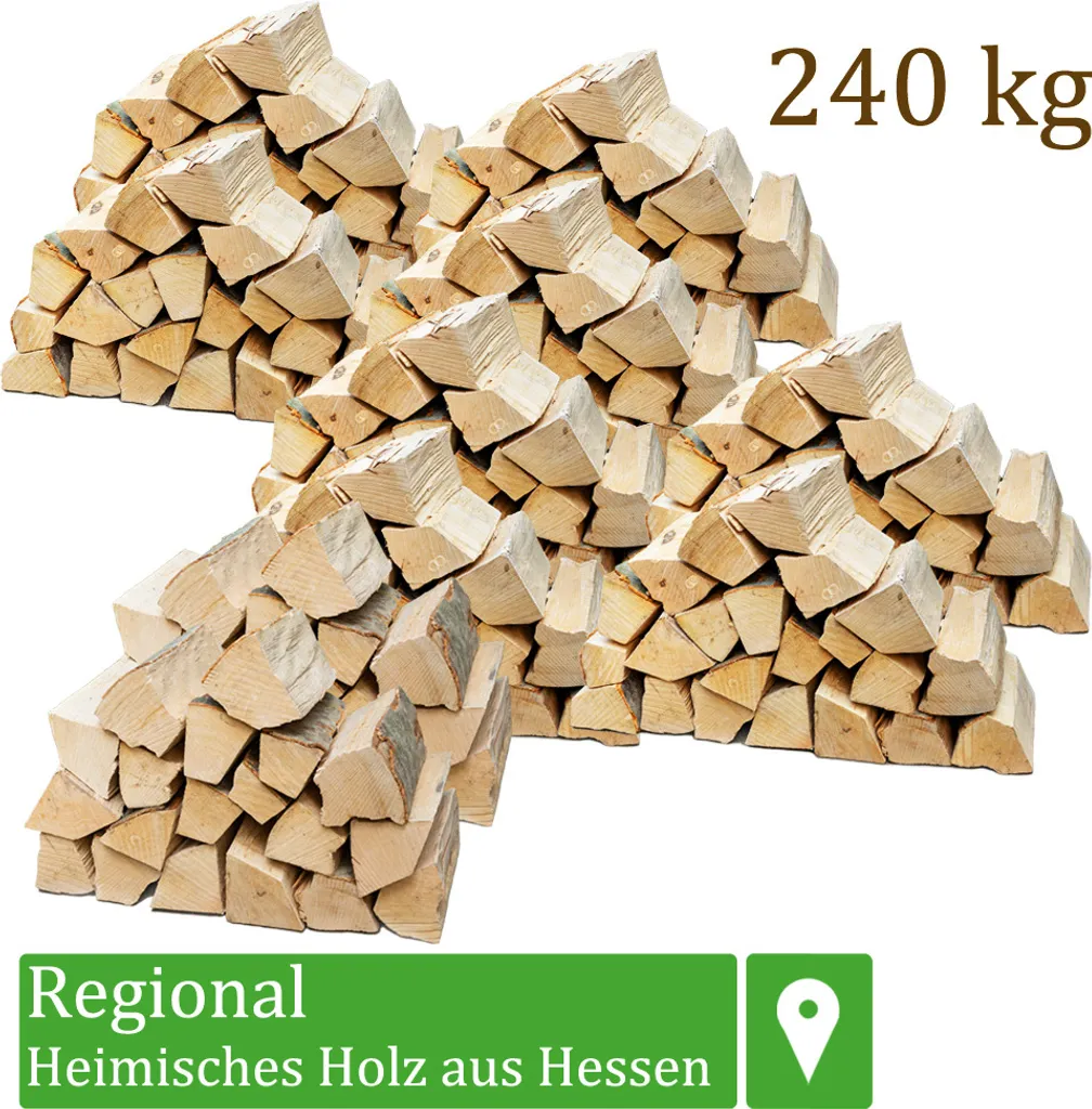 Buchen-Brennholz – 25 cm – 240 kg
