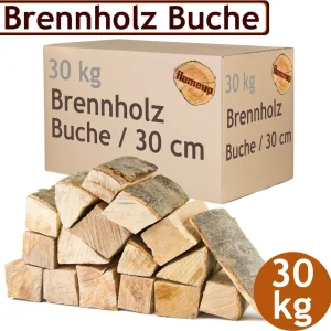 Buchen-Brennholz – 30 cm – 30 kg