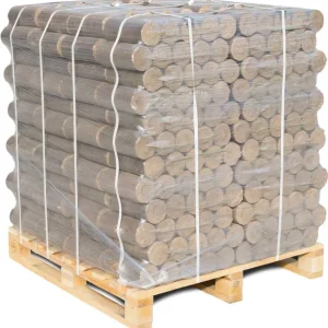 Hartholz Holzbriketts rund 96x10kg Briketts, 960kg Palette