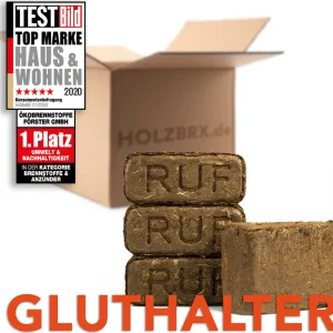 Rindenbriketts – 30 kg – lange Glutdauer