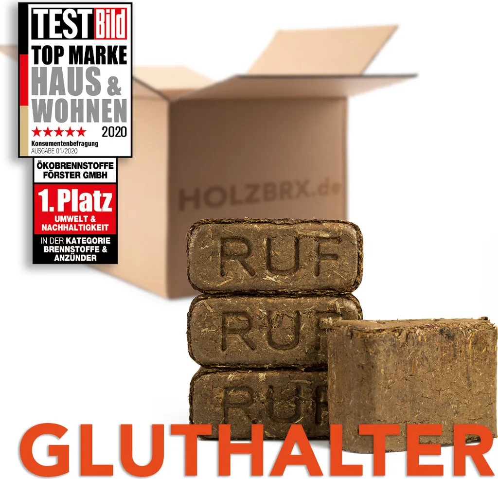 Rindenbriketts – 30 kg – lange Glutdauer