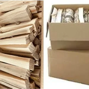 Birken-Brennholzpaket – 60 kg + ca. 15 kg Anzündholz
