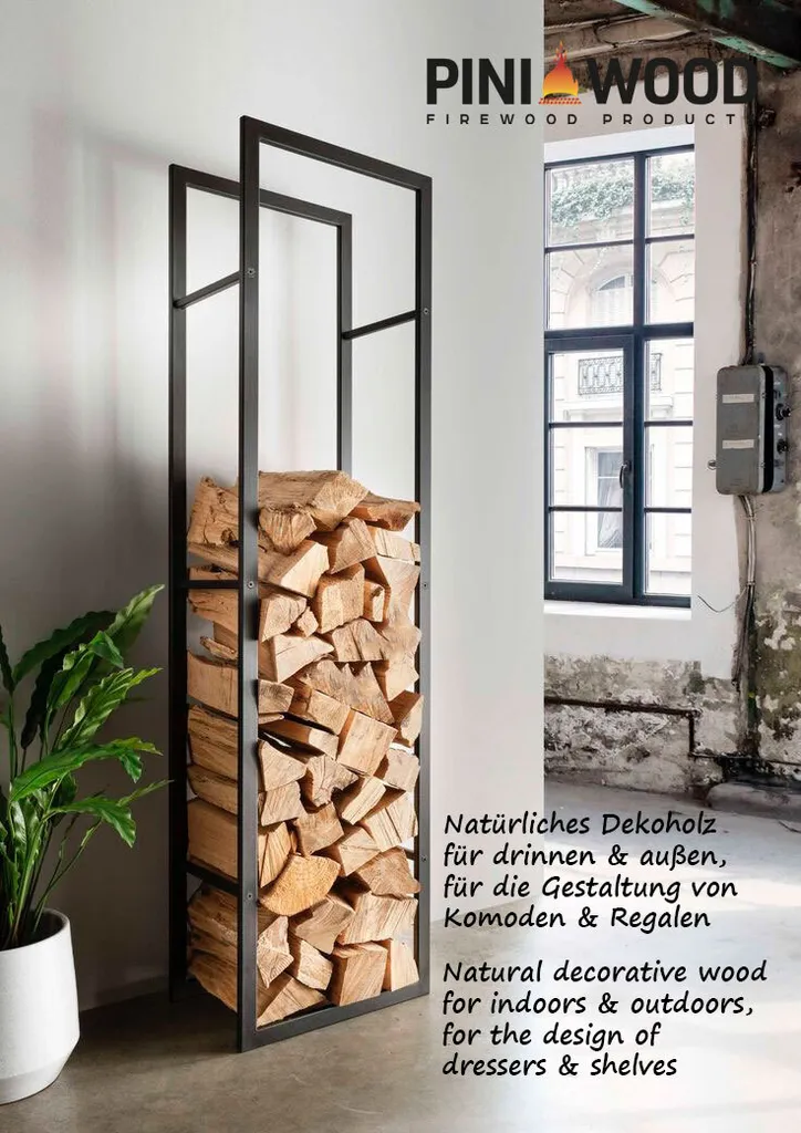 Buchen-Dekoholz ohne Rinde – 20 kg