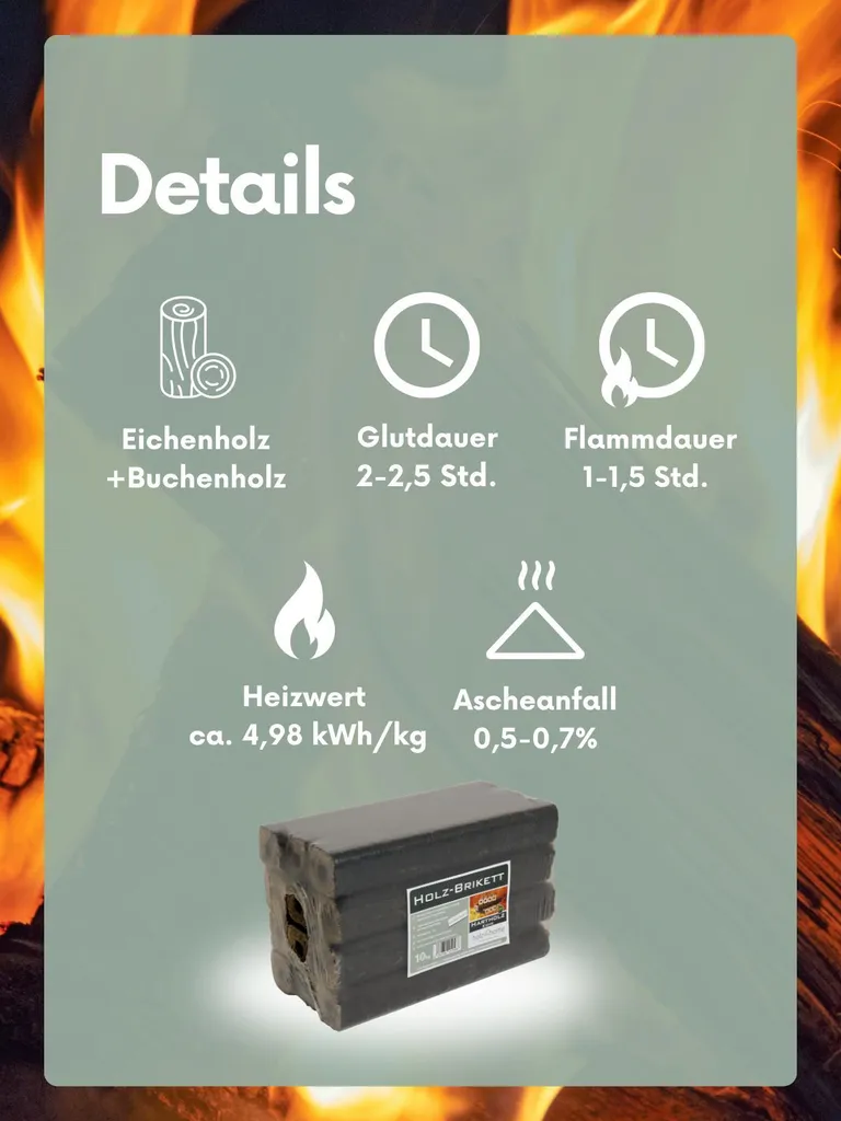 KAY Eichen-Holzbriketts – 30 kg
