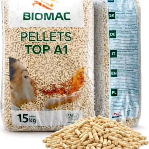 Holzpellets ENplus A1 – 15 kg – 6 mm – Fichte/Kiefer