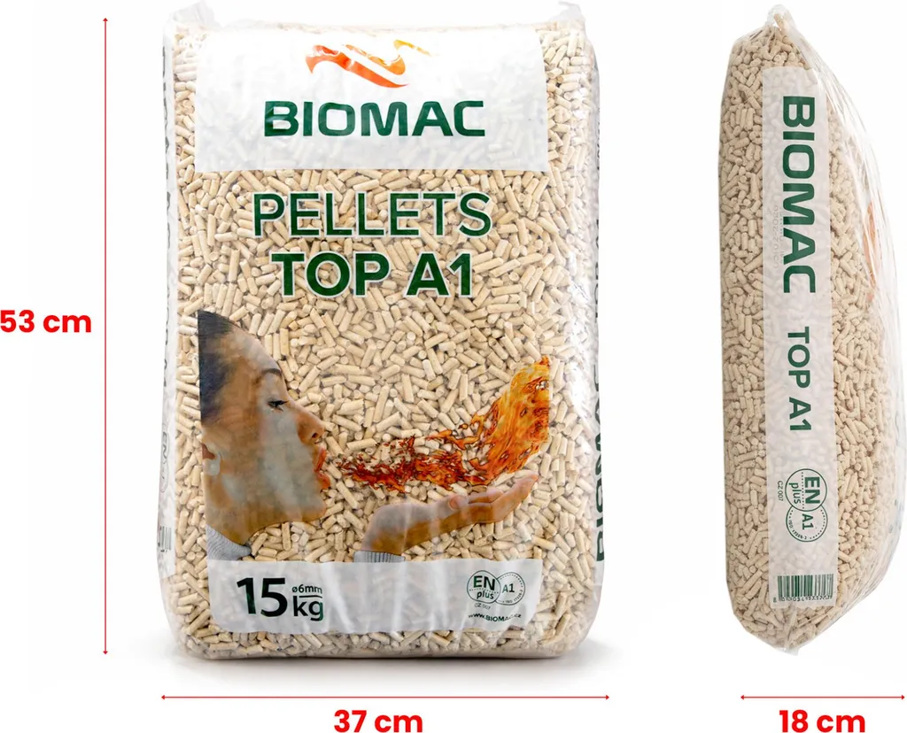 Holzpellets ENplus A1 – 15 kg – 6 mm – Fichte/Kiefer