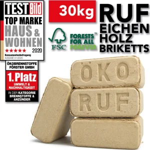 RUF Eichen-Holzbriketts – mehrere Mengen