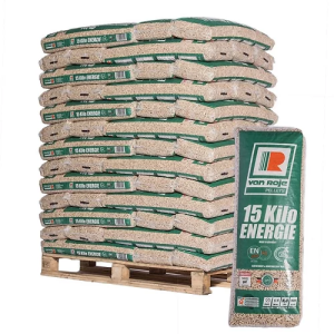 Van Roje Pellets – Palette mit 65 × 15-kg-Säcken
