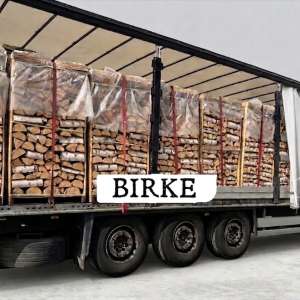Birke-Brennholz – LKW-Ladung – 30/33 cm – 2 RM Paletten